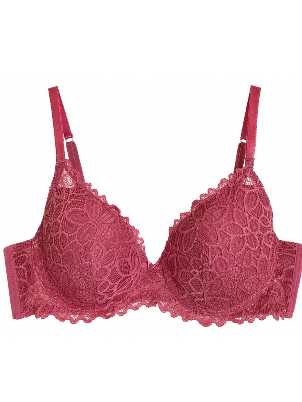 Laura Ashley Lace Bra Women’s 36B Dusty Rose Underwire Adjustable Straps